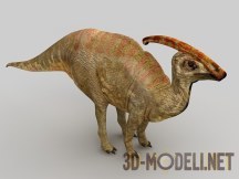 3d-модель Ископаемый ящер паразауролоф