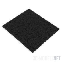 3d-модель Современный черный ковер