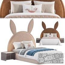 3d-модель Детская кровать Bunny от SKhome