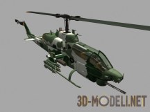 3d-модель Боевой вертолет AH-1 Super Cobra