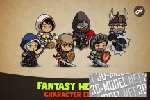 3d-ассет: Fantasy Heroes: Character Editor