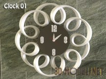 3d-модель Три варианта настенных часов
