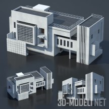 3d-модель Современное административное здание