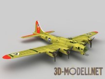 3d-модель Самолет B-17G Flying Fortress