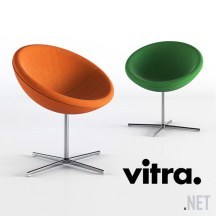 3d-модель Кресло Vitra C1, дизайн VERNER PANTON