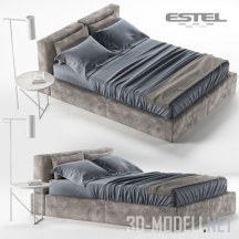 3d-модель Современная кровать Estel Caresse