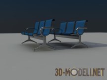 3d-модель Тройные сиденья для залов ожидания