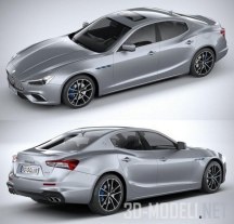 3d-модель Автомобиль Maserati Ghibli Hybrid 2021