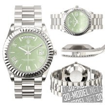 3d-модель Наручные часы Rolex Oyster Perpetual Day-Date