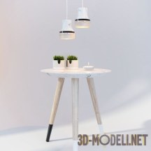 3d-модель Стол Dodo с подвесом и декором