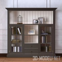3d-модель Книжный шкаф Gustave с клеткой