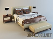 3d-модель Кровать в современном стиле