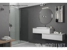 3d-модель Комплект мебели для ванной комнаты Arcom e.Ly 5