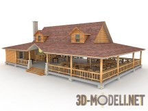3d-модель Загородное кафе с площадкой