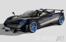 3d-модель Суперкар Pagani Huayra Tricolore 2021