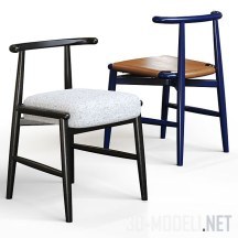 3d-модель Два стула Meridiani Emilia KUOIO
