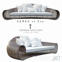 3d-модель Диван Janus et Cie Croissant