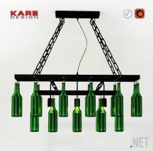 Люстра из зеленых бутылок от Kare design
