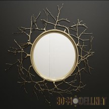 3d-модель Зеркало Round Twig Mirror в декоративной раме