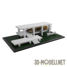 3d-модель Farnsworth House от Lego