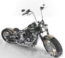 3d-модель Мотоцикл Harley Davidson Knucklehead
