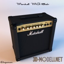 3d-модель Гитарный комбик Marshall 15 CDR