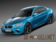 3d-модель Автомобиль BMW M2 Coupe 2016