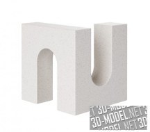 3d-модель Скульптура «Brick» от Kristina Dam Studio