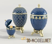 3d-модель Три яйца Фаберже