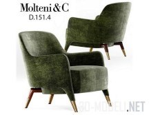 Плюшевое кресло Molteni&c D.151.4