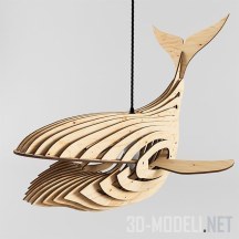 3d-модель Светильник-кит из фанеры