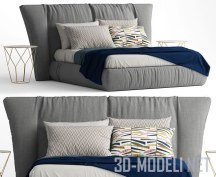 3d-модель Серая кровать Bonaldo YOUNIVERSE