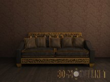 3d-модель Красивый диван в стиле арт-деко