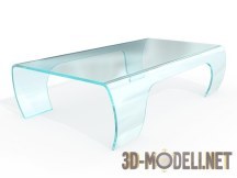 Согнутый стеклянный столик