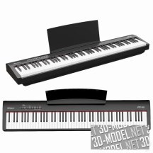 3d-модель Цифровое пианино Roland FP-30 Bk