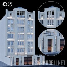 3d-модель Здание в классическом стиле