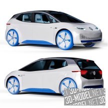 3d-модель Автомобиль Volkswagen ID 2020