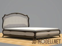 3d-модель Двуспальная кровать в стиле Pierre Cardin