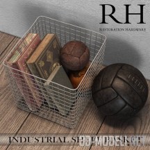 Набор от Restoration Hardware – корзина с книгами и мячи