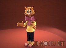 3d-модель Игрушка кот Леопольд