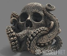3d-модель Череп Ктулху из керамики