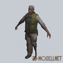 3d-модель Персонаж Eli Vance из «Half-Life 2»