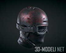 3d-модель Шлем с маской Rebel в винтажном стиле