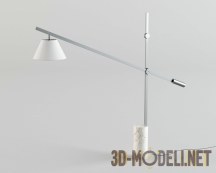 3d-модель Торшер из металла и мрамора