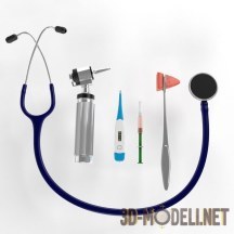 3d-модель Набор медицинских инструментов
