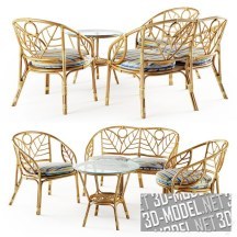 3d-модель Мебель для летнего отдыха Corsika Honey
