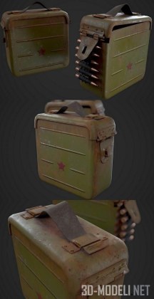 3d-модель Ящик с боеприпасами