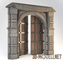 3d-модель Старые ворота замка