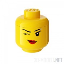 3d-модель Winking Small Storage Head от Lego