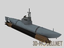 3d-модель Сверхмалая подводная лодка «Бибер»